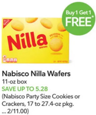 Nabisco Nilla Wafers