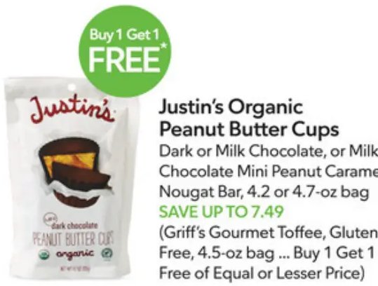 Justin's Organic Peanut Butter Cups