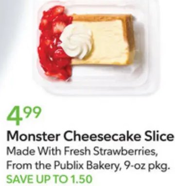 Monster Cheesecake Slice