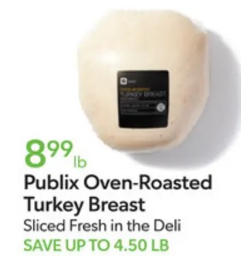 Publix Oven-Roasted Turkey Breast
