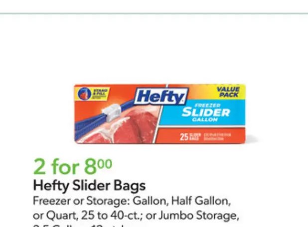 Hefty Slider Bags