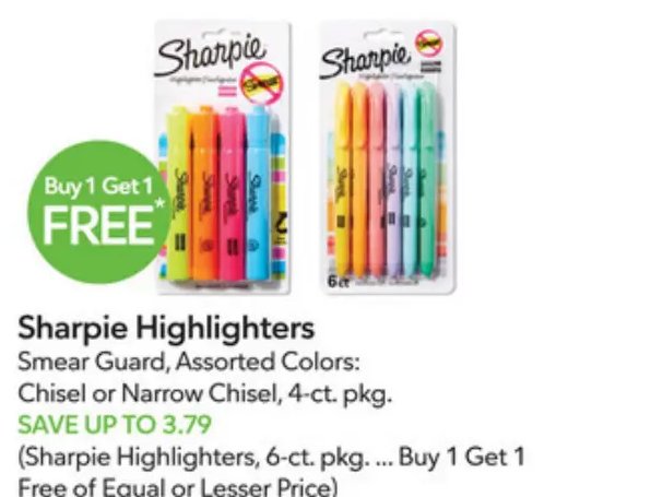 Sharpie Highlighters