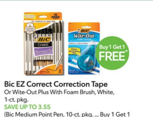 Bic EZ Correct Correction Tape