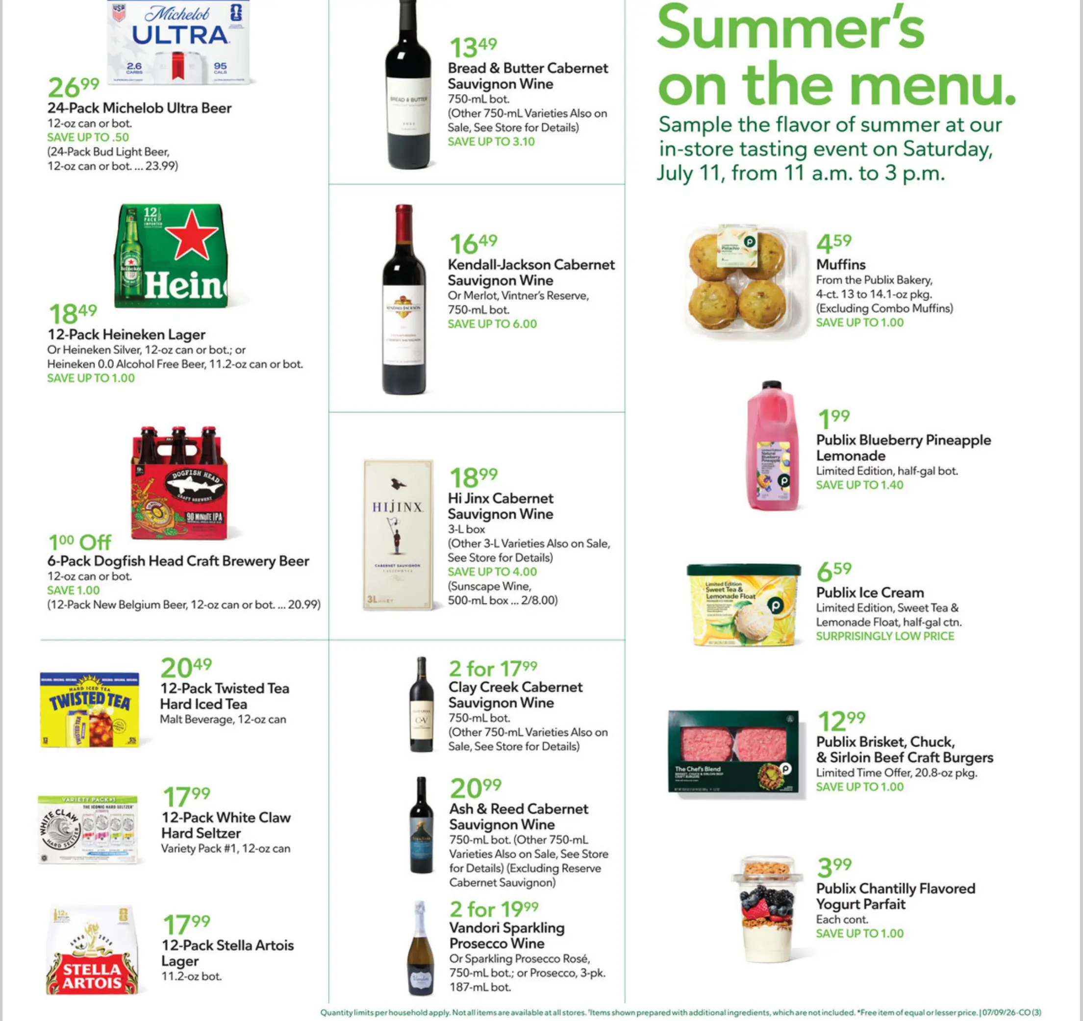 Publix Weekly Ad Page 3