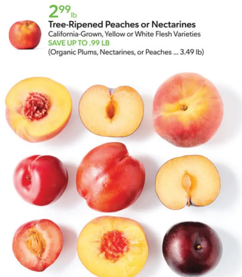 Tree-Ripened Peaches or Nectarines