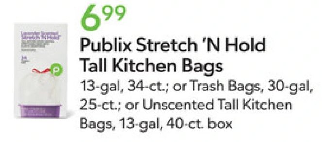 Publix Stretch 'N Hold Tall Kitchen Bags