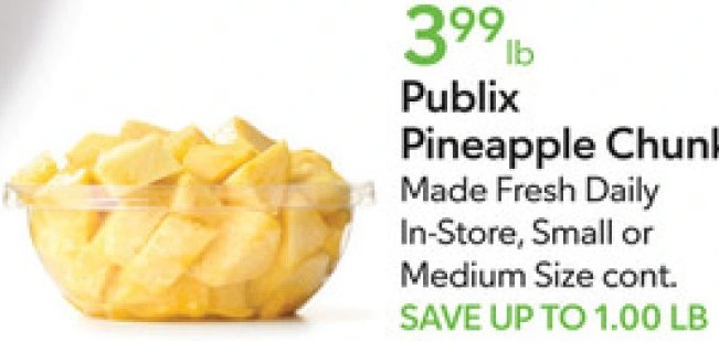 Publix Pineapple Chunks