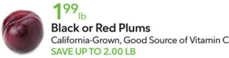 Black or Red Plums