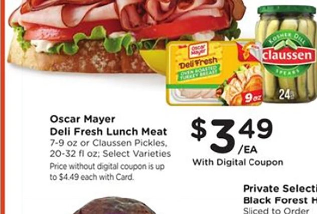 Oscar Mayer Deli Fresh Lunch Meat