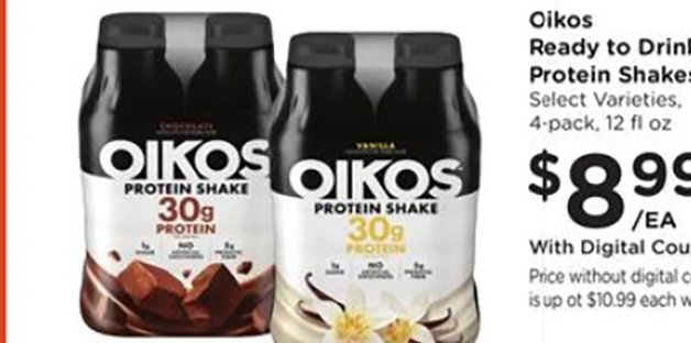 Oikos Ready to Drink Protein Shakes