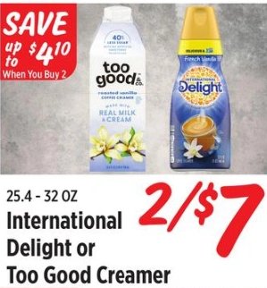 International Delight or Too Good Creamer