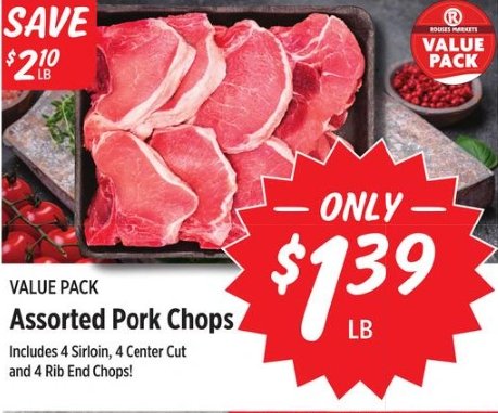 Assorted Pork Chops