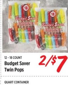 Budget Saver Twin Pops