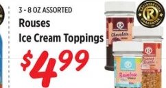 Rouses Ice Cream Toppings