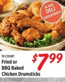 Fried or BBQ Baked Chicken Drumsticks