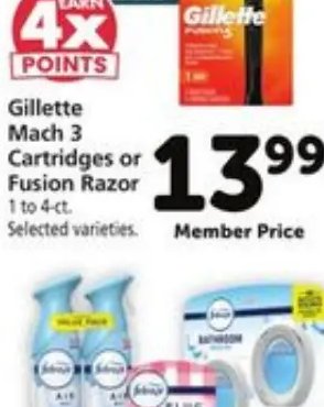 Gillette Mach 3 Cartridges or Fusion Razor