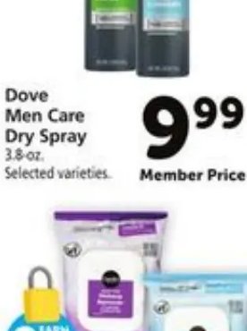 Dove Men Care Dry Spray