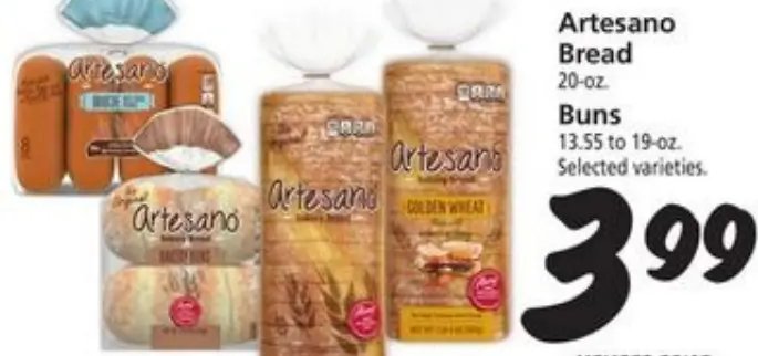 Artesano Bread or Buns
