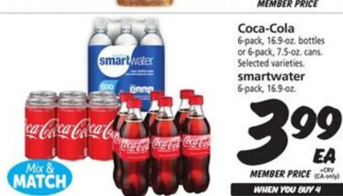 Coca-Cola or smartwater