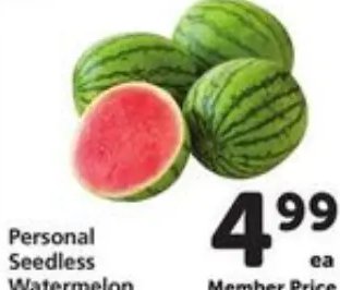 Personal Seedless Watermelon