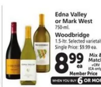 Edna Valley or Mark West Woodbridge