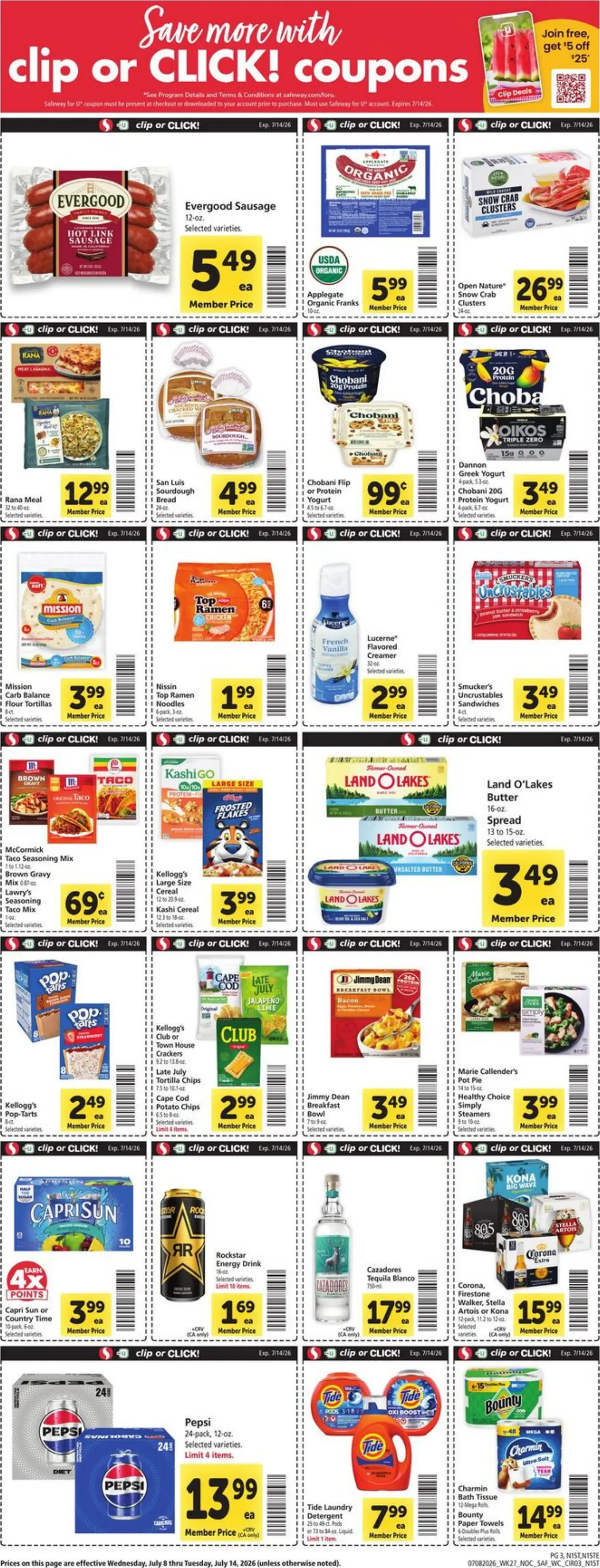 Safeway Weekly Ad Page 3