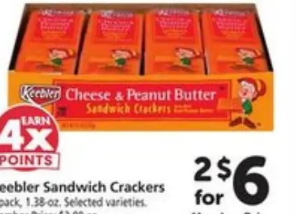 Keebler Sandwich Crackers