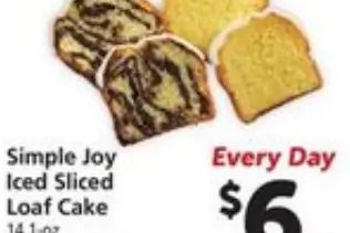 Simple Joy Iced Sliced Loaf Cake