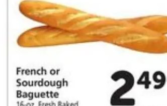 French or Sourdough Baguette