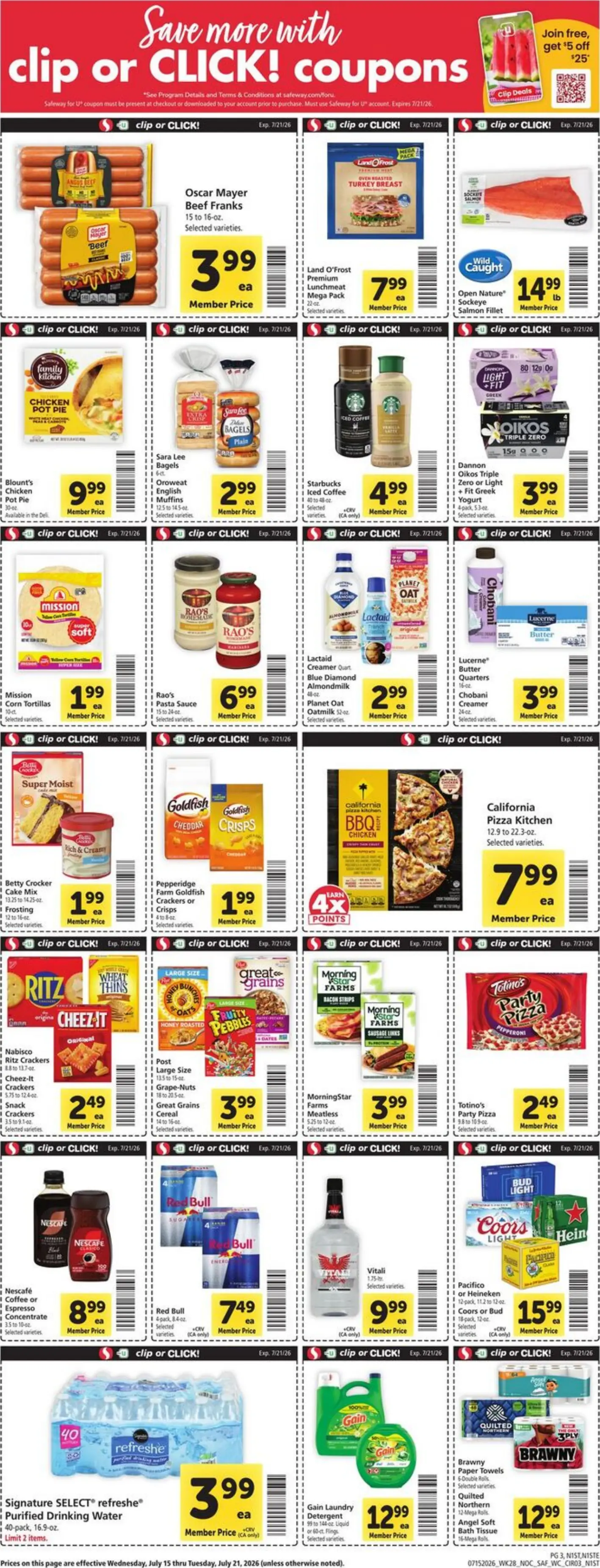 Safeway Weekly Ad Page 3