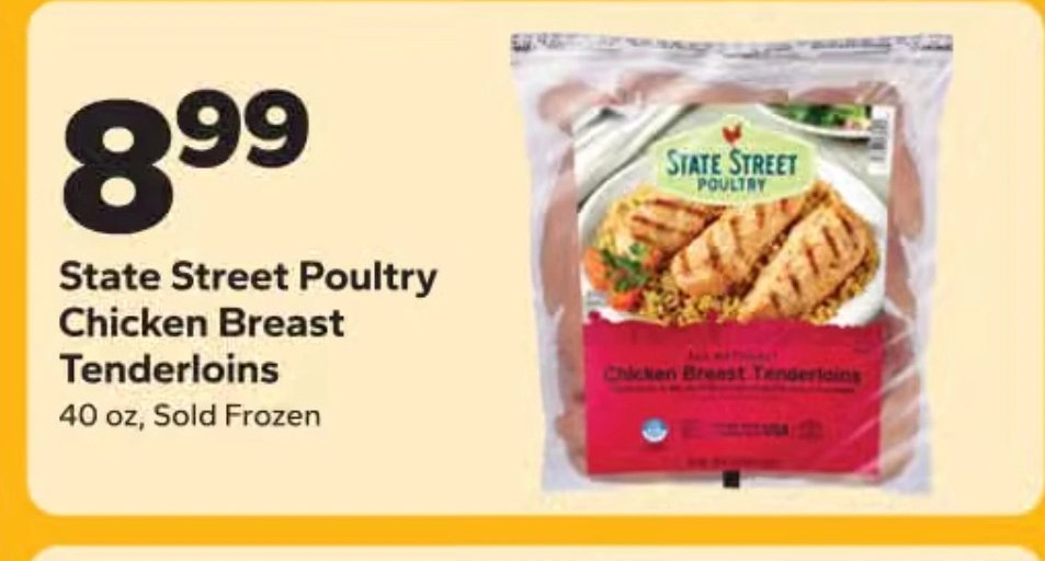 State Street Poultry Chicken Breast Tenderloins