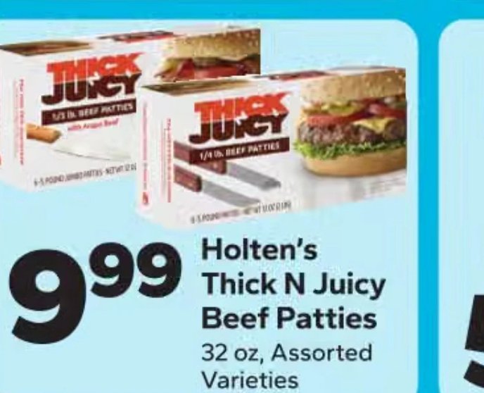Holten's Thick N Juicy Beef Patties