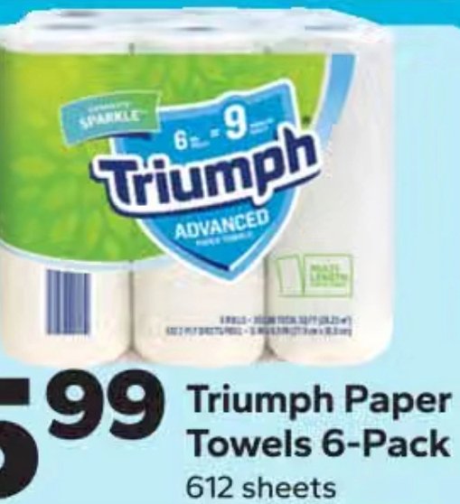 Triumph Paper Towels 6-Pack