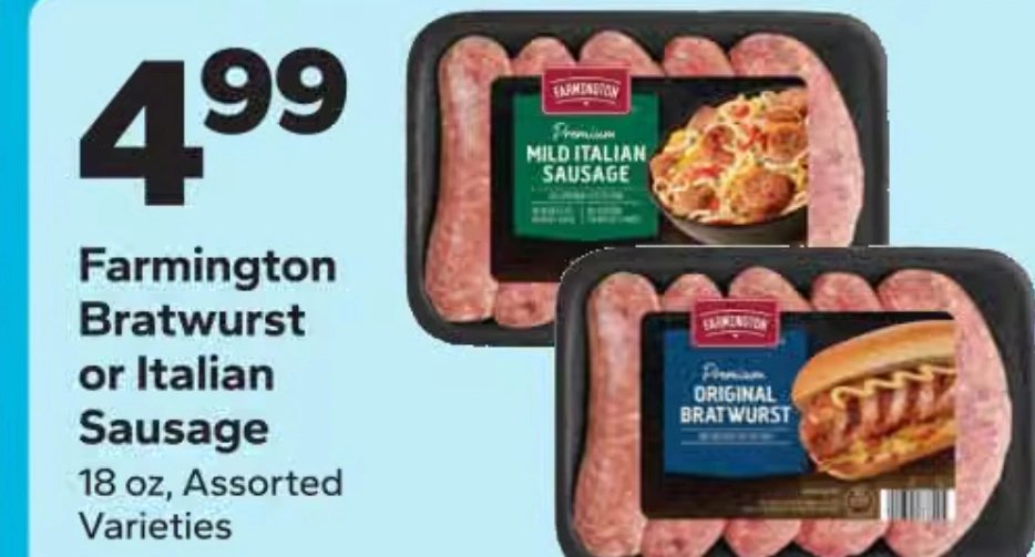 Farmington Bratwurst or Italian Sausage