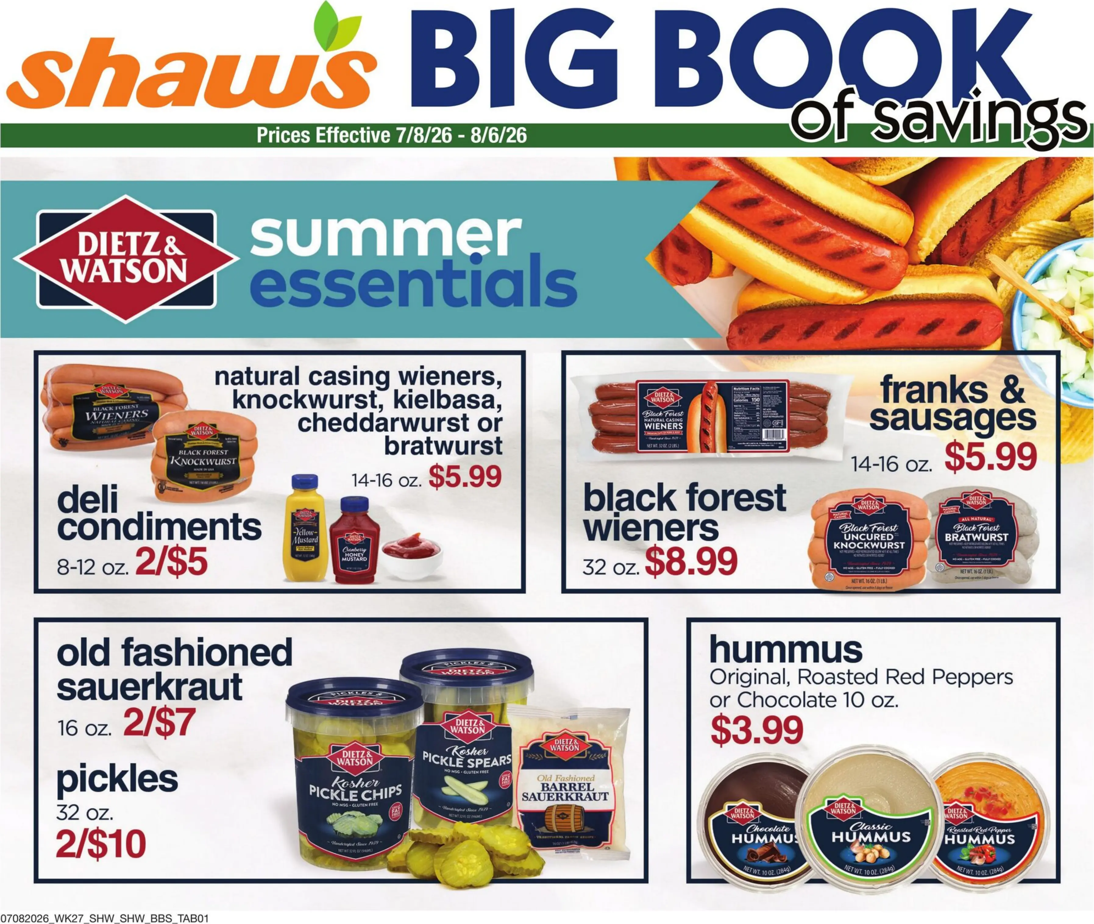 Shaw's Weekly Ad Page 1