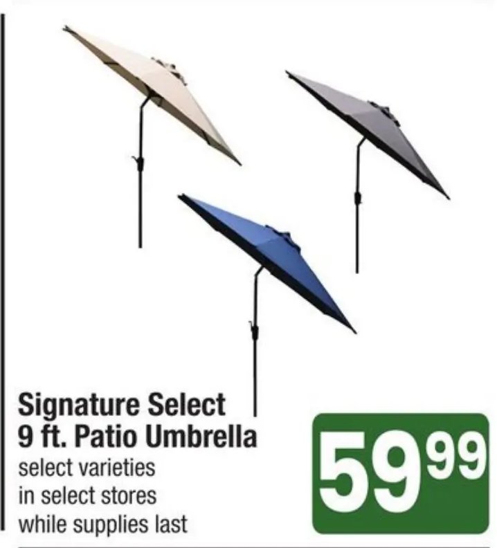 Signature Select 9 ft. Patio Umbrella