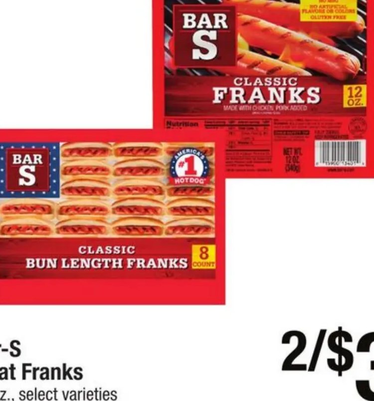 Bar-S Meat Franks