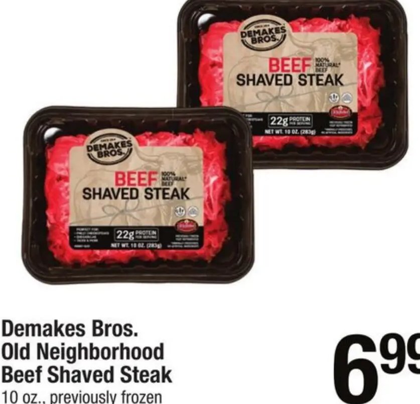 Demakes Bros. Old Neighborhood Beef Shaved Steak