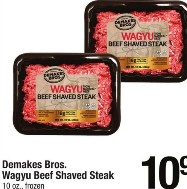 Demakes Bros. Wagyu Beef Shaved Steak