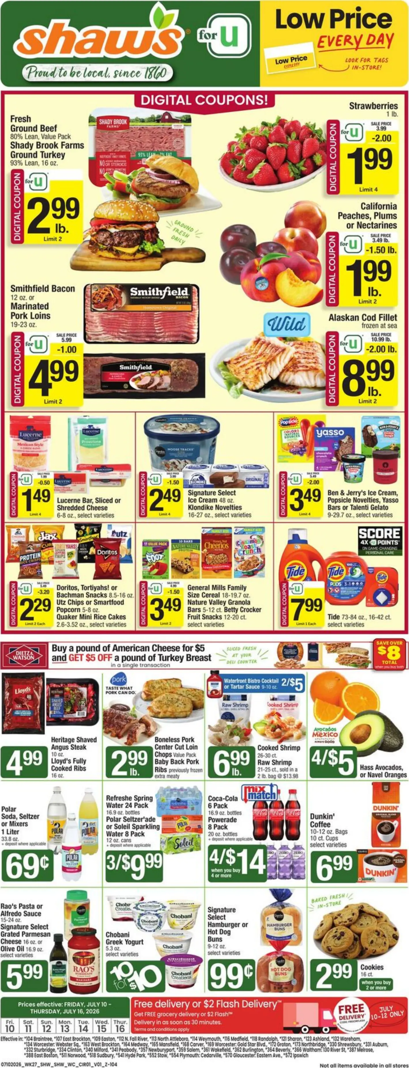 Shaw's Weekly Ad Page 1