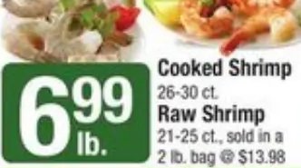 Cooked Shrimp / Raw Shrimp