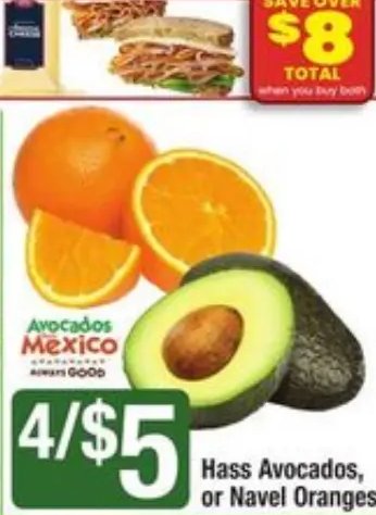 Hass Avocados or Navel Oranges