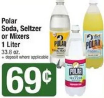 Polar Soda, Seltzer or Mixers