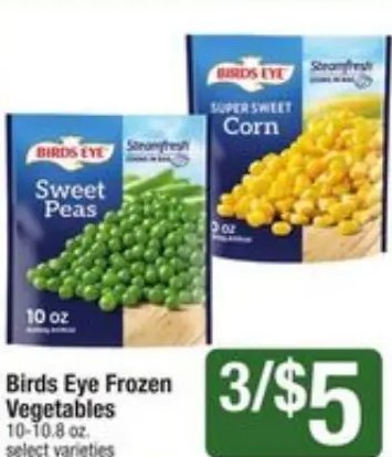 Birds Eye Frozen Vegetables