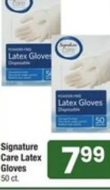 Signature Care Latex Gloves