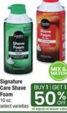 Signature Care Shave Foam