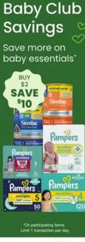 Similac or Pampers