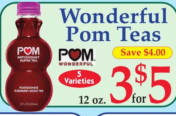 Wonderful Pom Teas