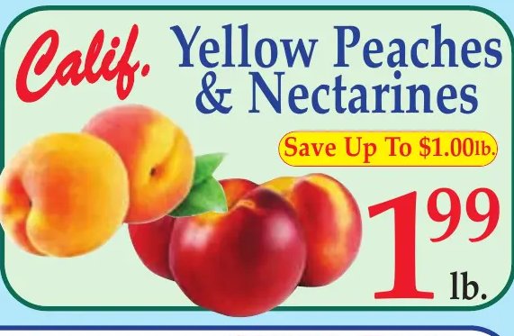 Yellow Peaches & Nectarines