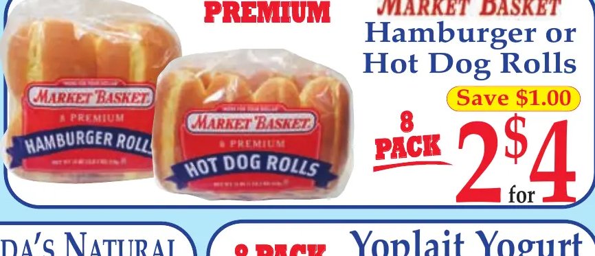 Market Basket Hamburger or Hot Dog Rolls